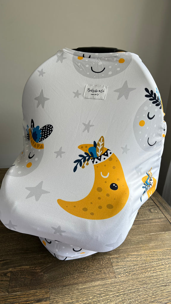 Moons Car Seat Cover