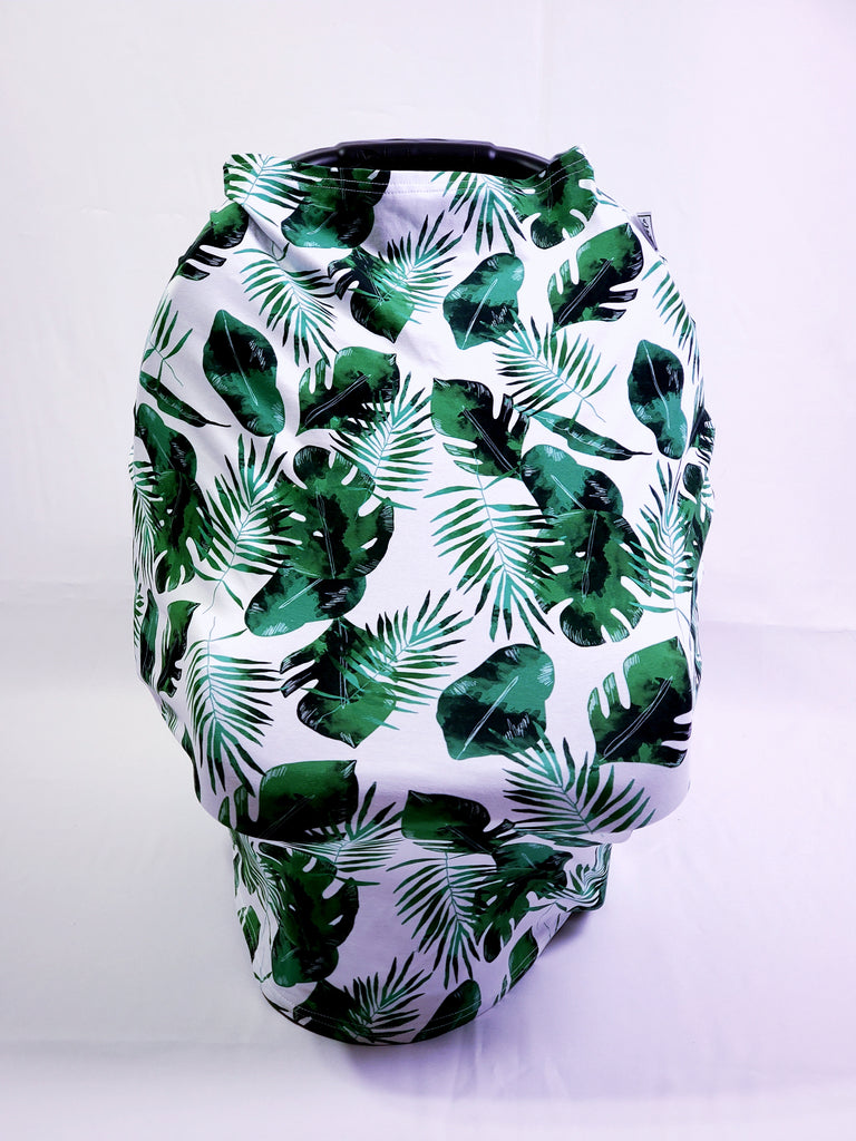 Tropical leaves Car seat cover
