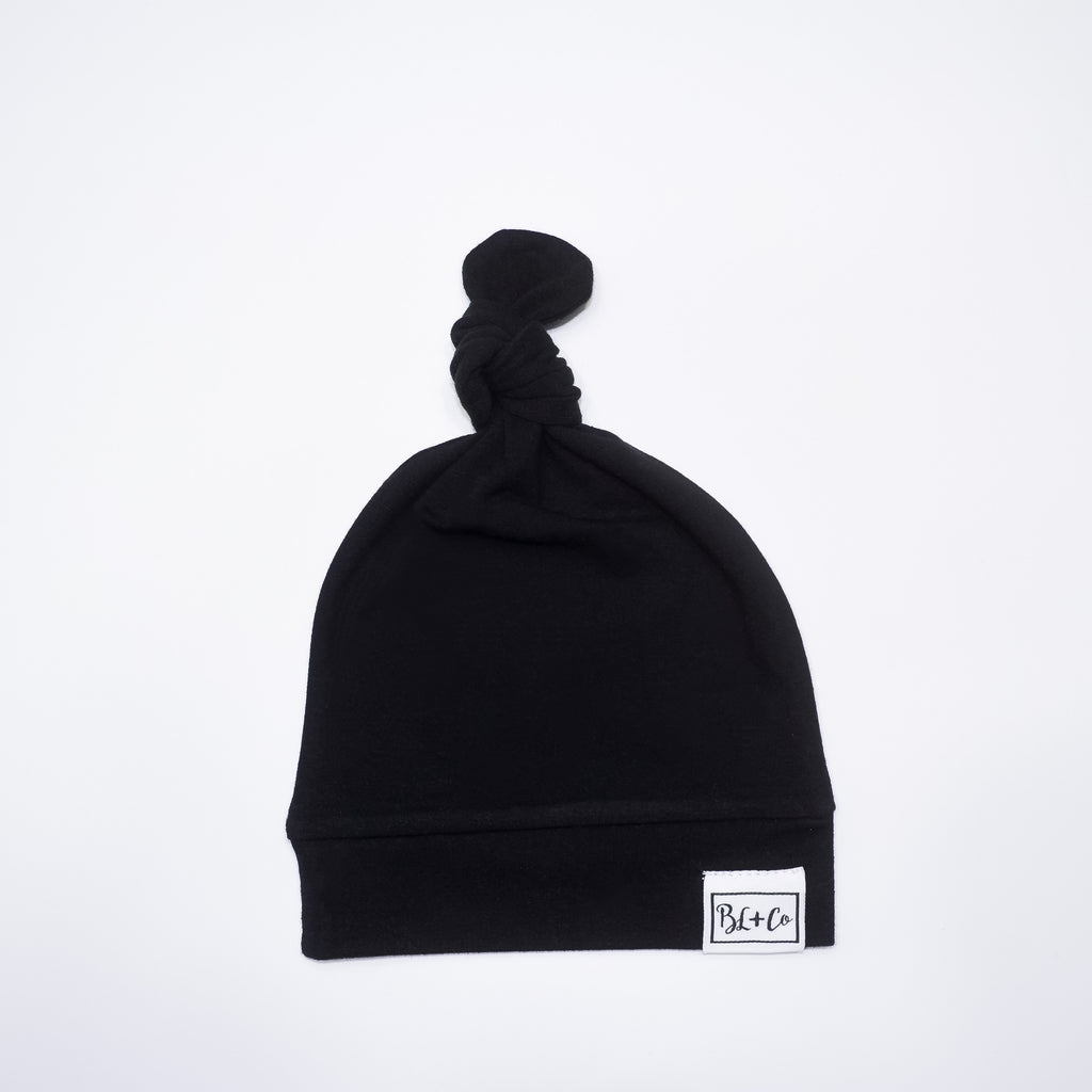 Black - Knot Hat
